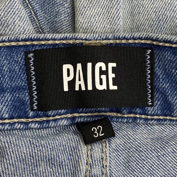 Paige Men’s Monty Straight-Leg Jeans Light Blue Size 32 - Picture 5 of 11